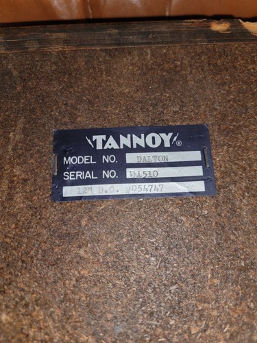 Tannoy made england 1965 - .,